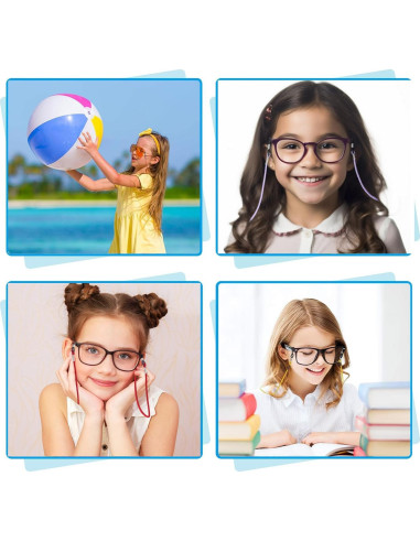 Cinta para Gafas Niños 10 Pcs Unicornio Ajustable