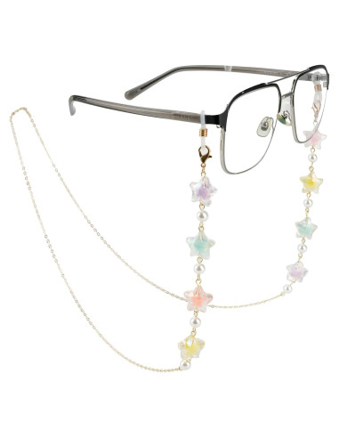 Cadena de Gafas Elegante para Mujeres - Estilo Estrella Dorada
