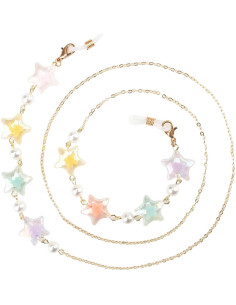 Cadena de Gafas Elegante para Mujeres - Estilo Estrella Dorada 2