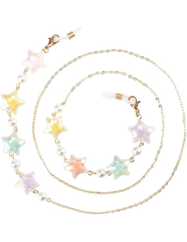 Cadena de Gafas Elegante para Mujeres - Estilo Estrella Dorada