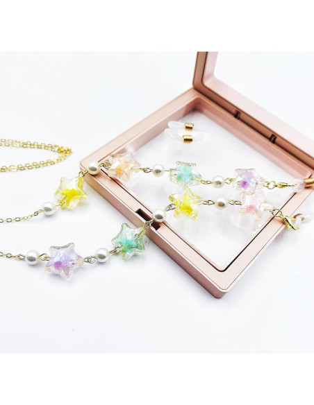 Cadena de Gafas Elegante para Mujeres - Estilo Estrella Dorada