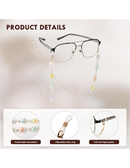 Cadena de Gafas Elegante para Mujeres - Estilo Estrella Dorada