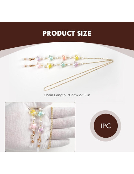 Cadena de Gafas Elegante para Mujeres - Estilo Estrella Dorada