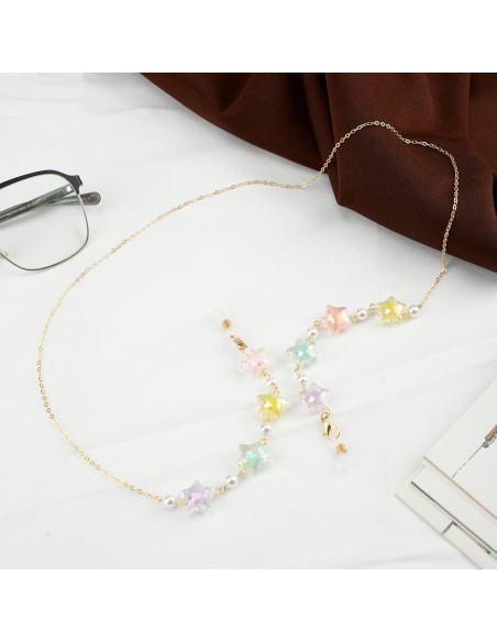 Cadena de Gafas Elegante para Mujeres - Estilo Estrella Dorada
