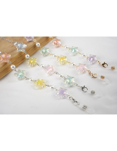 Cadena de Gafas Elegante para Mujeres - Estilo Estrella Dorada