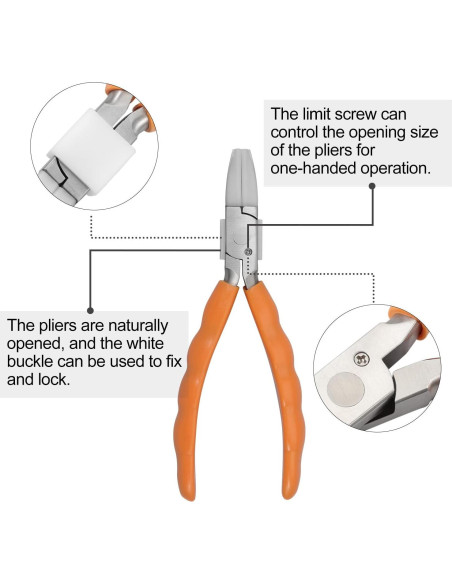 Alicates Planos LEONTOOL 15.24 cm Acero Inoxidable Ergonómico
