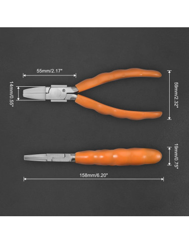 Alicates Planos LEONTOOL 15.24 cm Acero Inoxidable Ergonómico
