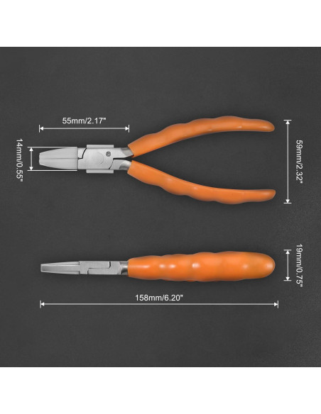 Alicates Planos LEONTOOL 15.24 cm Acero Inoxidable Ergonómico