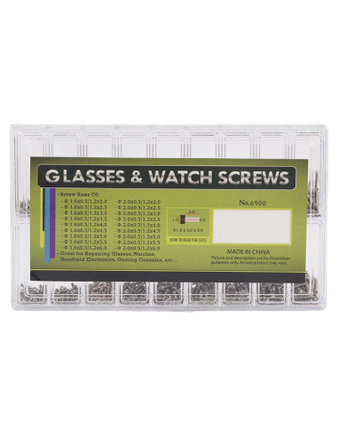 Kit de Tornillos Mini de Acero Inoxidable 1800pcs Restokki