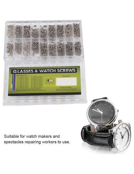 Kit de Tornillos Mini de Acero Inoxidable 1800pcs Restokki