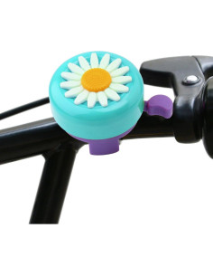 Campana de Bicicleta Paliston para Niñas 22mm Rosa y Verde 2