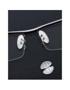 20 Pares Almohadillas Nariz Gafas Tolaxy 15mm Transparentes 2