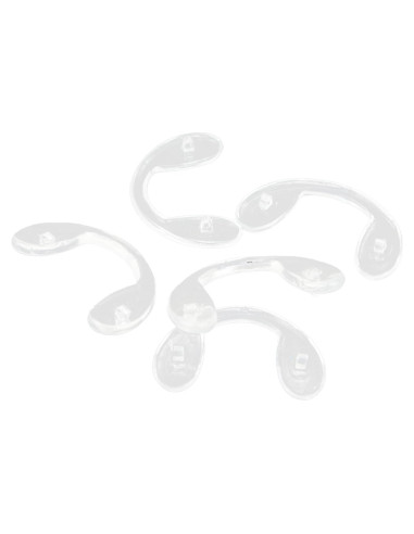 10 Pares de Almohadillas de Nariz de Silicona Transparente