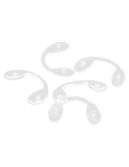 10 Pares de Almohadillas de Nariz de Silicona Transparente