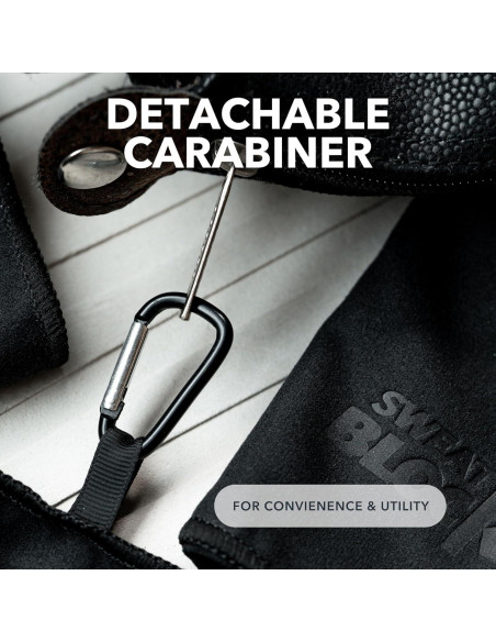 Pañuelos de Microfibra SweatBlock 38x38 cm 3 Unidades Negro