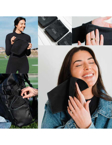 Pañuelos de Microfibra SweatBlock 38x38 cm 3 Unidades Negro