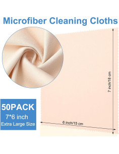 Paño de Microfibra Frienda 50 Pcs 18x15 cm Limpieza Gafas 2