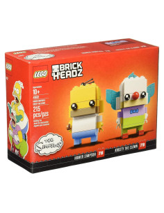 LEGO BrickHeadz Homer Simpson y Krusty el Payaso 41632 - 215 Piezas