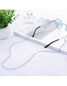 Cadena de Gafas Kalevel Acero Inoxidable Color Plateado 2