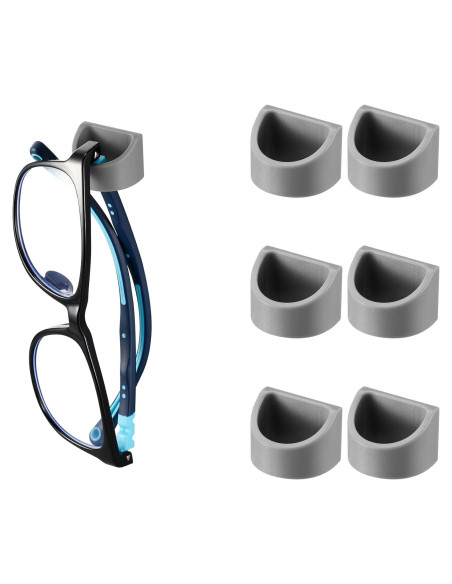 Organizador de Gafas 6 Piezas Gdnmpat Soporte Pared Gris