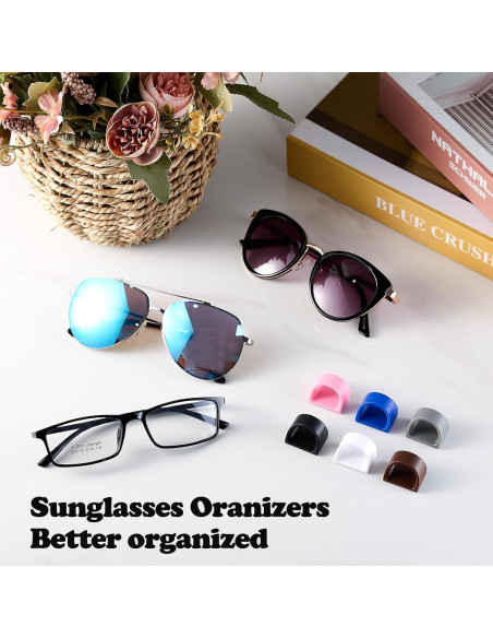 Organizador de Gafas 6 Piezas Gdnmpat Soporte Pared Gris