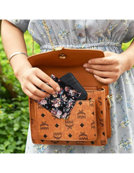 Paño de limpieza de gafas BHAHB 6 PCS microfibra floral