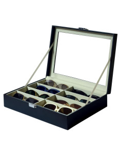 Organizador de Gafas de Sol Union 8 Ranuras Cuero Sintético