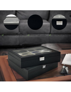 Organizador de Gafas de Sol Union 8 Ranuras Cuero Sintético 2