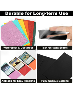 Mangas de cartas Fabmaker 1000 protectores 66x91mm mate 2