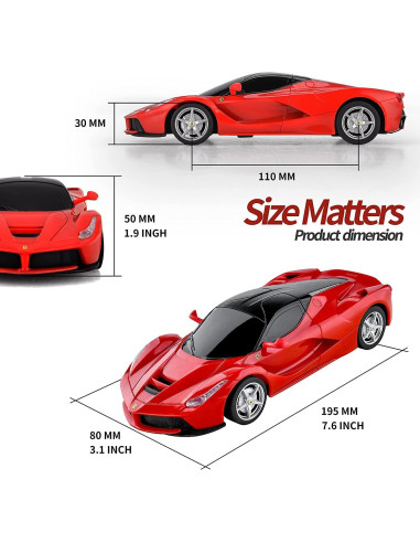 Coche RC Ferrari LaFerrari 1:24 Control Remoto Eléctrico