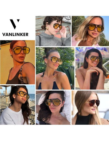 Gafas de sol aviador VANLINKER polarizadas UV400 grandes