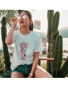 Gafas de sol redondas AIEYEZO Steampunk oro espejo rosa 2