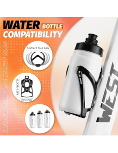 Soporte para Botella de Agua West Biking 0704037 Negro PC 2