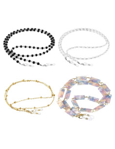 Cadenas para Gafas ONESING 4 Pcs Ajustables Multicolor