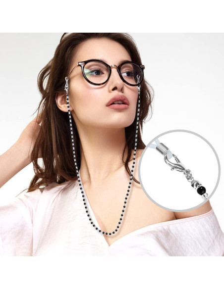 Cadenas para Gafas ONESING 4 Pcs Ajustables Multicolor