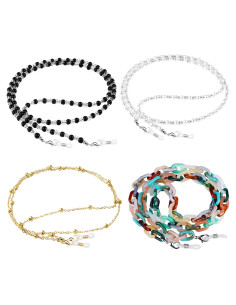 Cadenas para Gafas ONESING 4 Pcs Ajustables Multicolor
