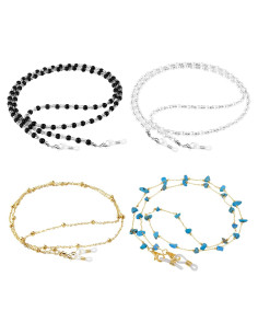 Cadenas para Gafas ONESING 4 Pcs Ajustables Multicolor