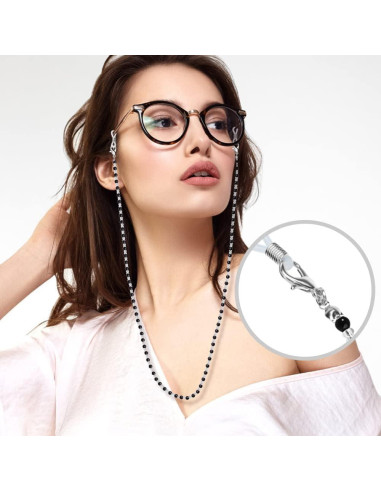 Cadenas para Gafas ONESING 4 Pcs Ajustables Multicolor