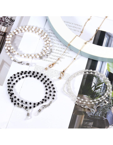 Cadenas para Gafas ONESING 4 Pcs Ajustables Multicolor