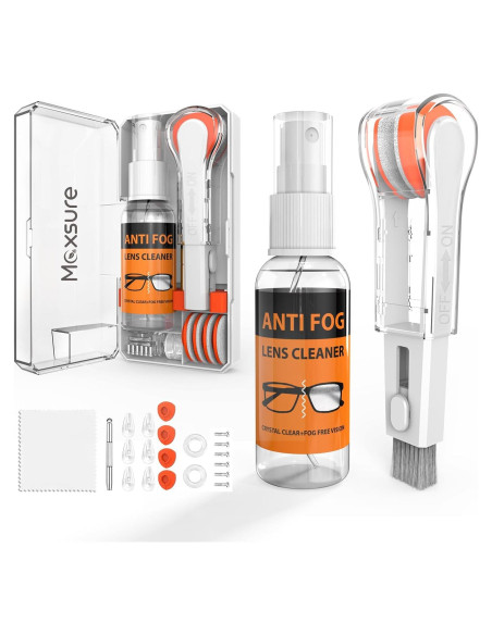 Kit de limpieza de gafas Maxsure con spray y paño