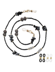 Cadena para Gafas Dorada con Cuentas - 69 cm - Estilo Único