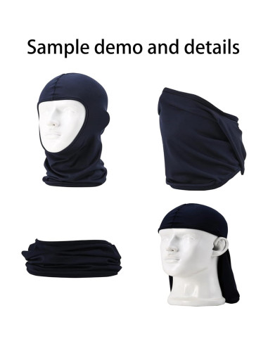 Paquete de 5 Mascarillas Balaclava Hombre UV a Prueba de Polvo
