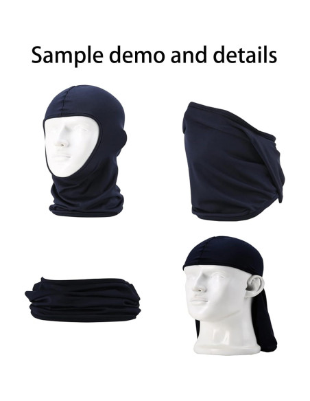 Paquete de 5 Mascarillas Balaclava Hombre UV a Prueba de Polvo