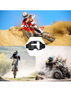 Gafas de Motocross JAMIEWIN Lente Clara Anti Niebla UV400 2
