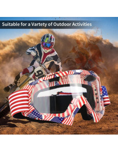 Gafas de Motocross JAMIEWIN con Lente Clara y Antivaho 2