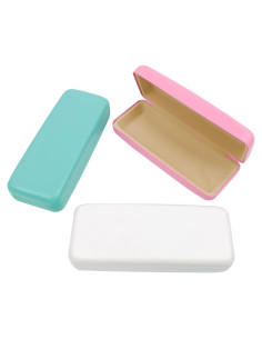 Estuche Duro para Gafas HSYMQ 3PCS Rosa Verde Blanco
