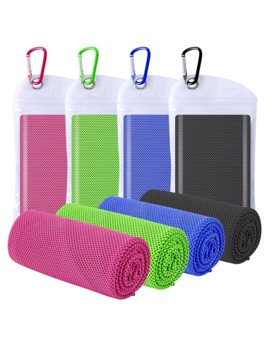 4 Toallas Enfriadoras Genérico Microfibra 101.6x30.5cm