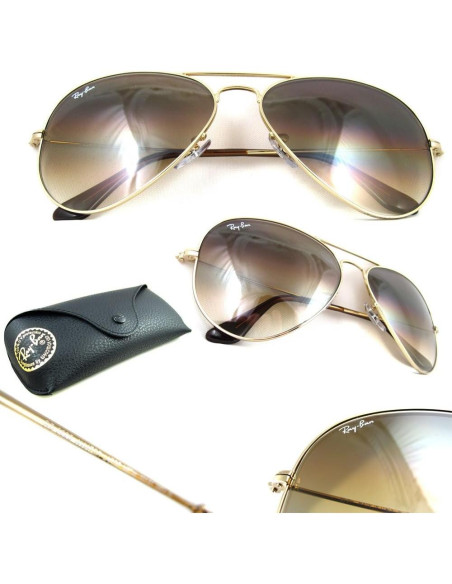 Gafas de sol Ray-Ban RB3025 Aviador 58mm Oro/Verde