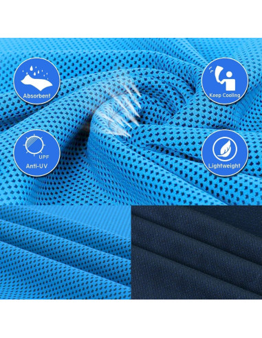 4 Toallas Enfriadoras Genérico Microfibra 101.6x30.5cm