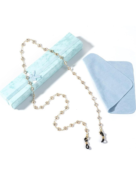 Cadena de Gafas BILIONE de Cristal para Mujeres y Niñas - 76 cm